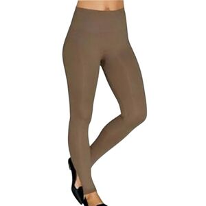 Spanx Essential Tan Soft Brushed Jersey Shape Slimming Leggings - Sz M